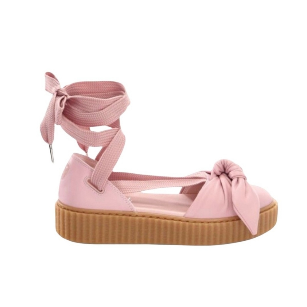 Puma Pink Platform Lace-Up Sandal Sneakers